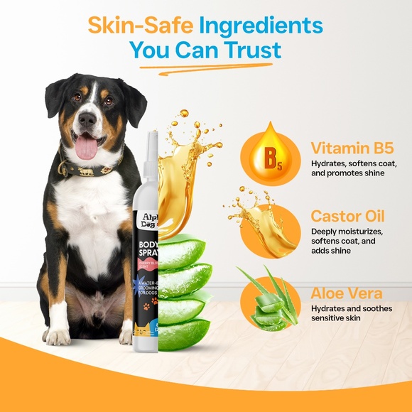 Alpha Dog Series Body Spray Water-Based Grooming Mist for Dogs & Cats | 8 fl oz - Picture 3 of 7